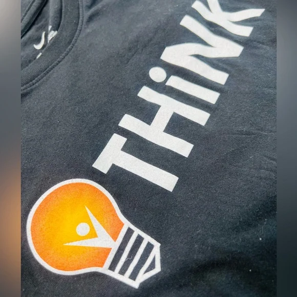 Nike Long Sleeve Black Think light bulb T-Shirt Men's Size Small - Picture 9 of 10